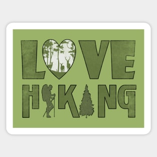 Love Hiking Sticker